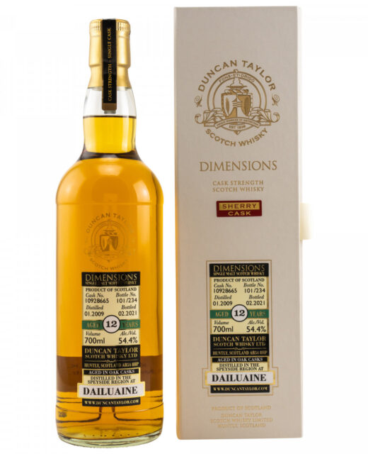 Dailuaine 2009/2021 - 12 y.o. - #10928665 - Dimensions (Duncan Taylor) - 700ml
