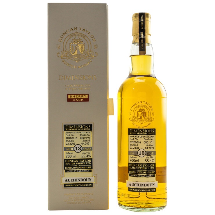 Auchindoun 2008/2021 - Sherry Cask Dimensions