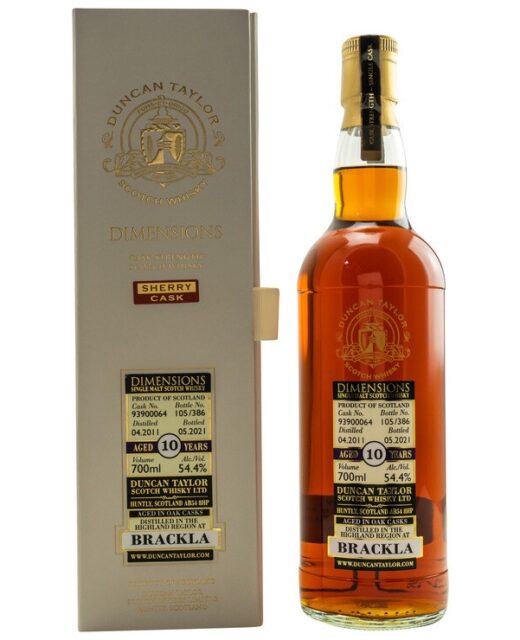 Brackla 2011/2021 - Sherry Cask Dimensions