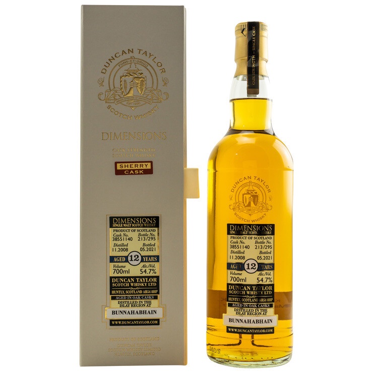 Bunnahabhain 2008/2021 - Sherry Cask Dimensions
