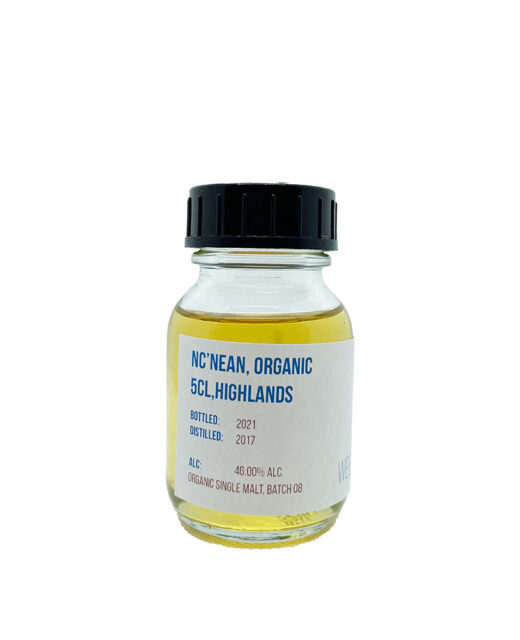 Nc'nean Organic Single Malt Whisky - Batch 08, Sample 5cl