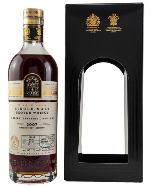 Secret Speyside 2007/2021 – Single Cask Berry Bros. & Rudd Single Malt Speyside Whisky