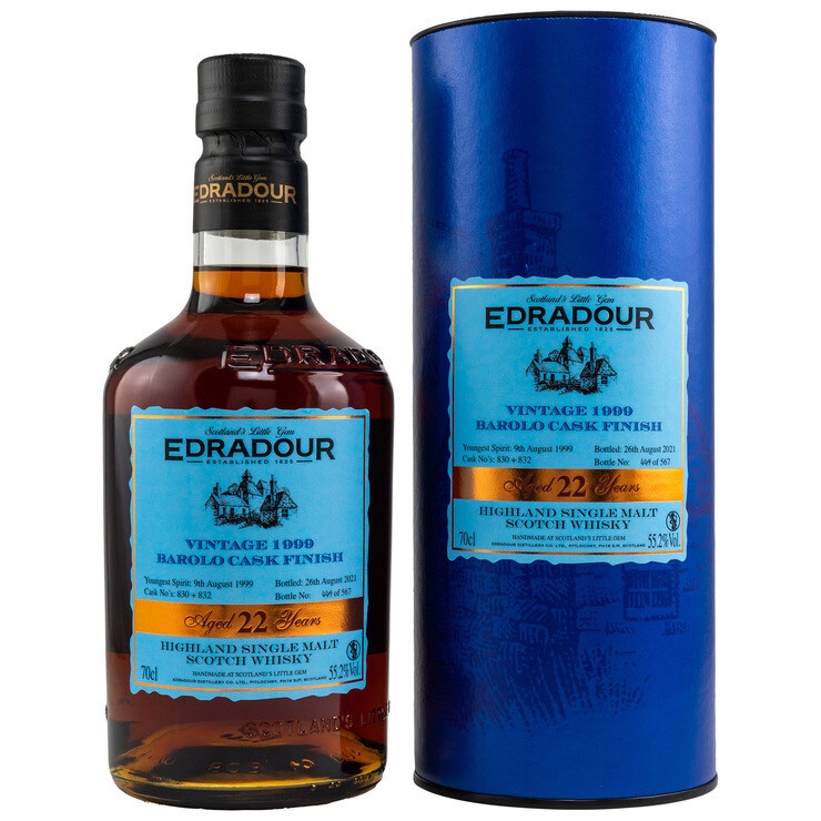 Edradour 22 y.o. Barolo Cask Finish Highland Single Malt Scotch Whisky
