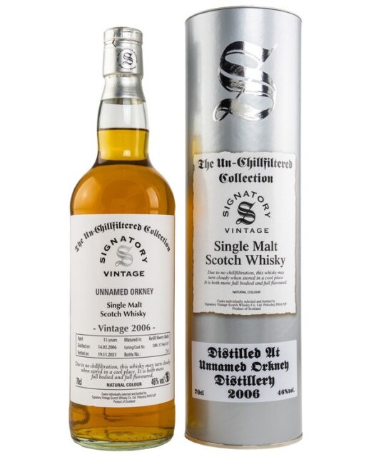Unnamed Orkney 2006/2021 Un-Chillfiltered Collection Signatory Vintage Island Single Malt Scotch Whisky