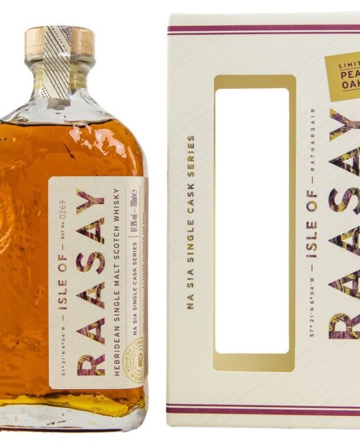 Isle of Raasay Peated Chinkapin Oak Cask Hebridean Single Malt Scotch Whisky Na Sia Single Cask Series