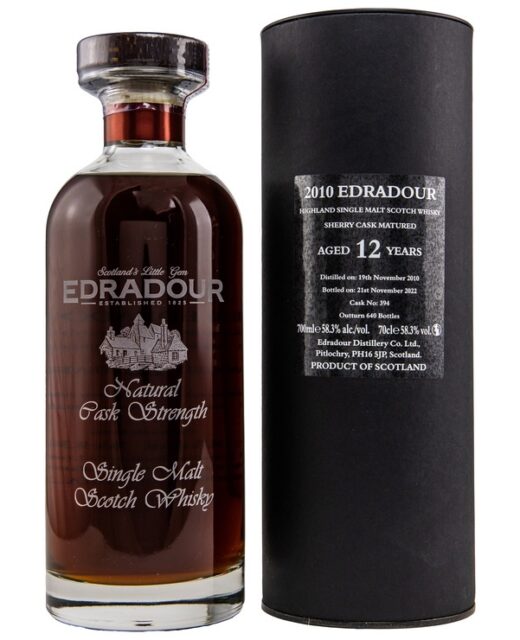 Edradour 2010/2022 – Natural Cask Strength – #394 – Ibisco Sherry