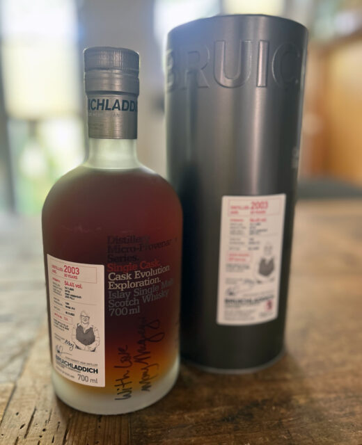 Bruichladdich 2003 Cask #1293 Private Client Release 54.4% - "Mary Bottle"